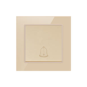Tempered Glass Switch LL-BL-Doorbell switch-Gold